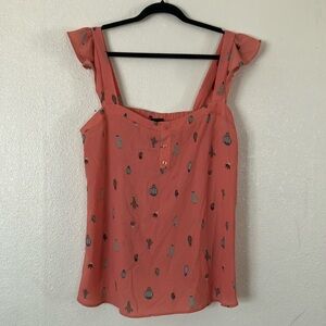 Torrid Coral Tank Top with Pattern